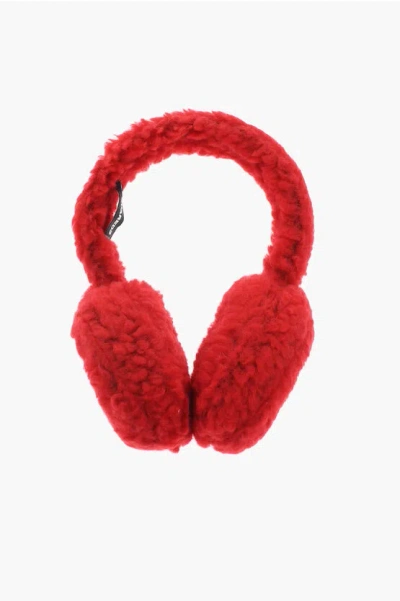 Dsquared2 Soft Fabric Earmuffs With Logo Embroidery Grösse Unica