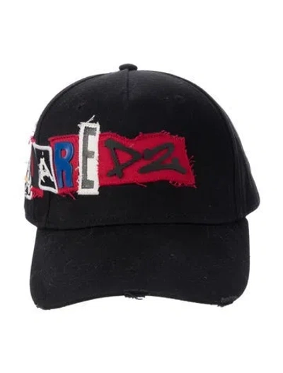 Pre-owned Dsquared2 Solid Baseball Cap In Black