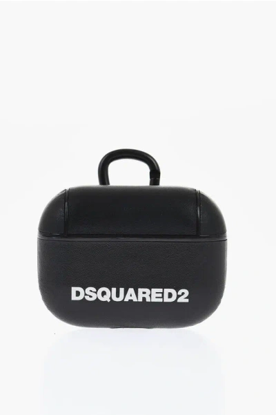 Dsquared2 Solid Color Airpods Case With Contrasting Logo
