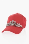 Dsquared2 Solid-color Baseball Cap With Crown In Red