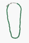 Dsquared2 Solid Color Beaded Necklace Grösse Unica In Green