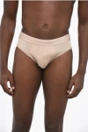 Dsquared2 Solid Color Brief With Logoed Elastic Band In Neutral