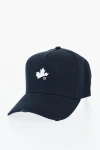 Dsquared2 Solid Color Cap With Printed Logo In Blue
