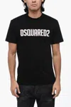 Dsquared2 Mens Black Brand-print Crewneck Regular-fit Cotton-jersey T-shirt In Black