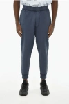 Dsquared2 Solid Color Cotton Joggers In Blue