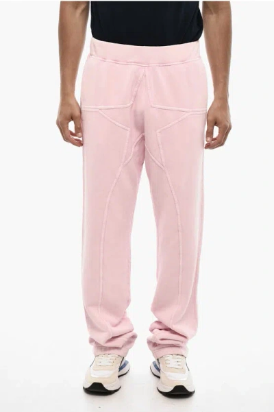 Dsquared2 Solid Color Cotton Joggers With Logo