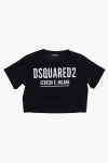 Dsquared2 Solid Color Crew-neck T-shirt With Contrasting Logo