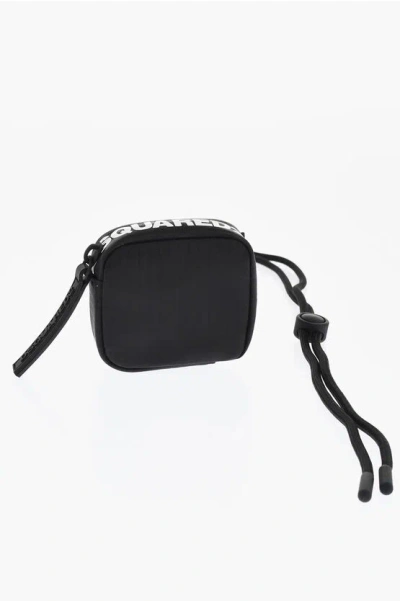 Dsquared2 Solid Color Earphones Neck Pouch With Contrasting Logo Grösse Unica