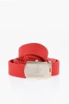 Dsquared2 Solid Color Fabric Belt With Military Buckle 30mm