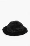 Dsquared2 Solid Color Faux Fur Bucket Hat