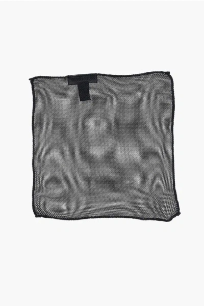 DSQUARED2 SOLID COLOR GAUZED SILK POCKET SQUARE