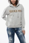 Dsquared2 Solid Color Hoodie With Printed Logo