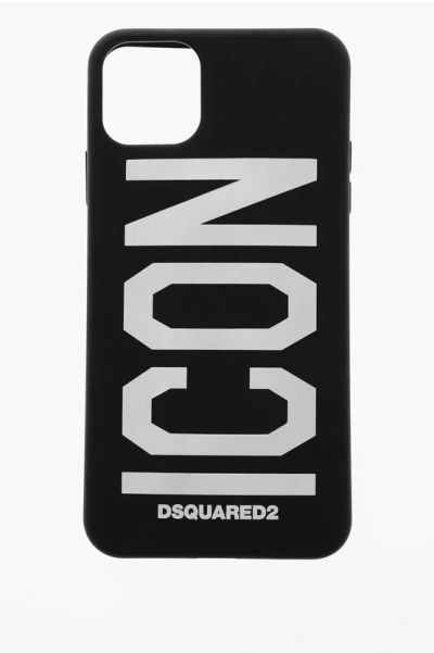 Dsquared2 Solid Color Iphone 11 Pro Max Case With Contrasting Logo