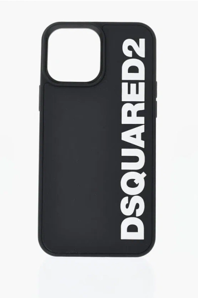 Dsquared2 Solid-color Iphone 13 Pro Case With Contrast Logo In Black