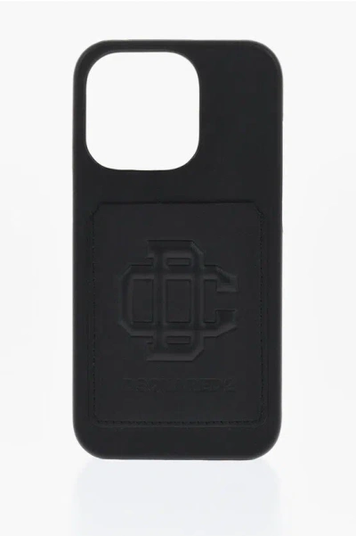 Dsquared2 Solid Color Iphone 13/14 Case With Card Holder Slot