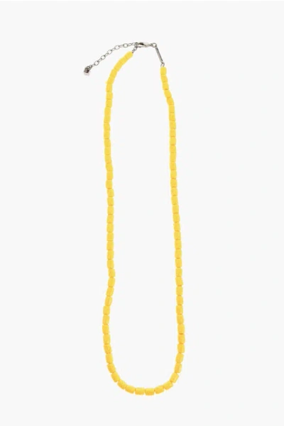 Dsquared2 Solid Color Journey Charms Necklace With Resin Beads Grösse Unica