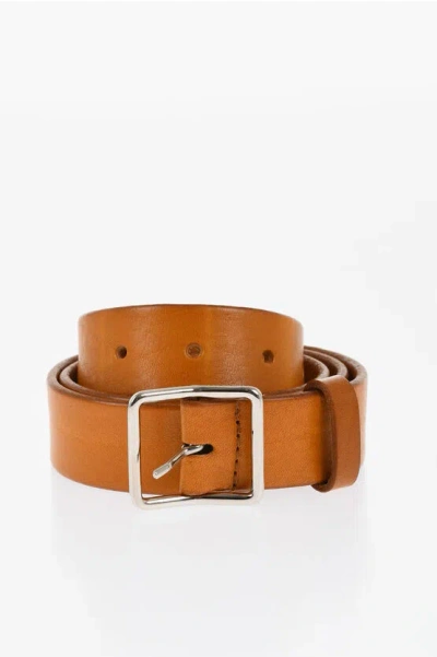 Dsquared2 Solid Color Leather Belt 30mm