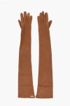 Dsquared2 Solid Color Leather Opera Glovers Grösse 7
