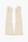 Dsquared2 Solid Color Leather Opera Gloves Grösse 7