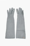 Dsquared2 Solid Color Leather Opera Gloves Grösse 7