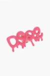 Dsquared2 Solid Color Monogram Brooch In Pink