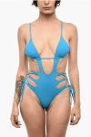 Dsquared2 Solid Color One Piece Swimsuit With Cut-out Details Grösse 40