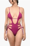Dsquared2 Solid Color One Piece Swimsuit With Cut-out Details Grösse 40