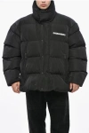 Dsquared2 Solid Color Padded Jacket In Black