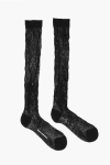 Dsquared2 Solid Color Ribbed Long Socks