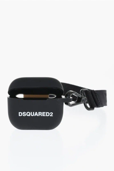 Dsquared2 Solid Color Silicone Airpods Case With Strap Grösse Unica