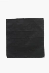 Dsquared2 Solid Color Silk Pocket Square In Black
