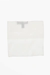 Dsquared2 Solid Color Silk Pocket Square With Micro Patterns Grösse Unica