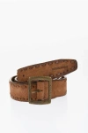 Dsquared2 Solid Color Suede Belt 35mm