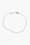 Dsquared2 Solid Color Swarovski Pearls And Metal Choker Necklace