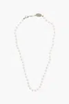 Shop Dsquared2 Solid Color Swarovski Pearls And Metal Necklace