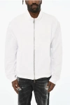 Dsquared2 Solid Color Sweatshirt With Zip Closure In White