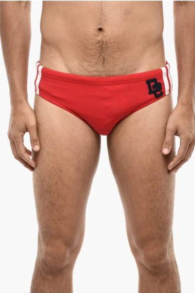 Dsquared2 Solid Color Swim Brief With Embossed Logo Grösse 48