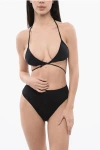 Dsquared2 Solid Color Triangle Bikini Top