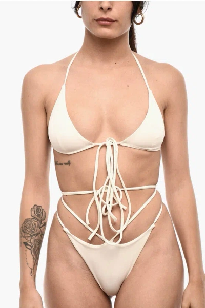 Dsquared2 Solid Color Triangle Bikini Top