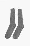 Dsquared2 Solid Color Wool Blend Long Socks