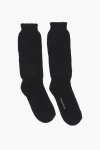 Dsquared2 Solid Color Wool Blend Long Socks