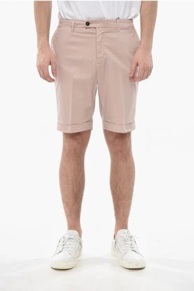 Dsquared2 Solid Crewneck T-shirt Very Very Dan Fit With Printed Logo In Pink