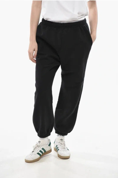 Dsquared2 Solid Joggers L.a. Fit With Printed Logo In Black