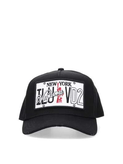 Dsquared2 X Vaquera Logo Baseball Hat In Black