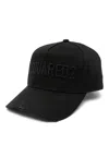 Dsquared2 Technicolor Monochromatic Black Baseball Cap In Black
