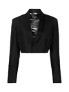 Dsquared2 Spencer Cropped Blazer In Black