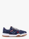 Dsquared2 Man Sneakers Blue Size 10.5 Textile Fibers In Blue