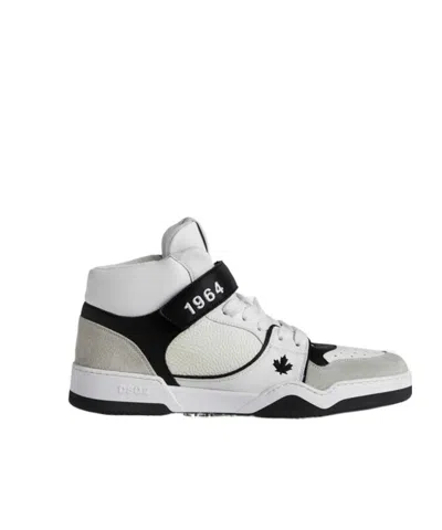 Dsquared2 Spiker High-top Sneakers In White