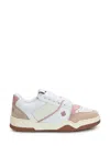 Dsquared2 Dsquared Multicolor Leather Spiker Sneakers In White