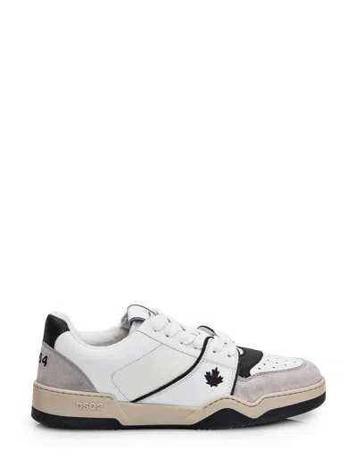 DSQUARED2 SPIKER LEATHER SNEAKERS
